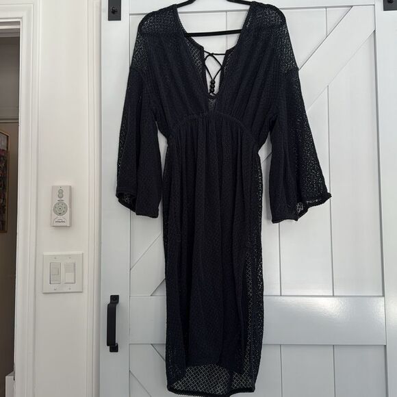 Anthropologie New Brea Swimwear Black Cover-up - Size Small - Picture 6 of 8